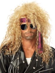 Heavy Metal Rocker Blonde Wig Accessory